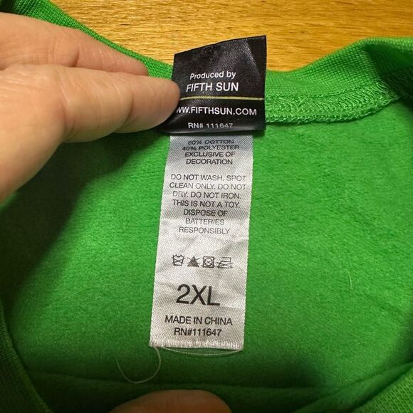 Ugly Christmas Sweater meowy cat Christmas sweater 2xl green - Picture 8 of 9